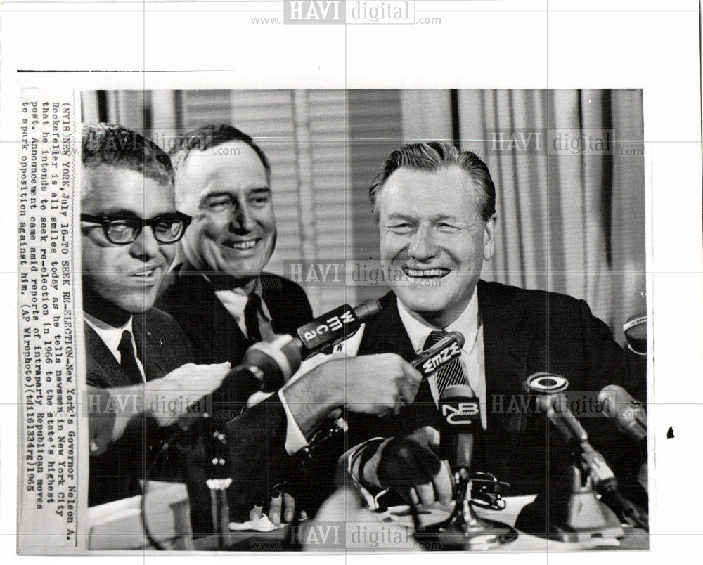 1965 Press Photo Nelson Rockefeller New york election - Historic Images