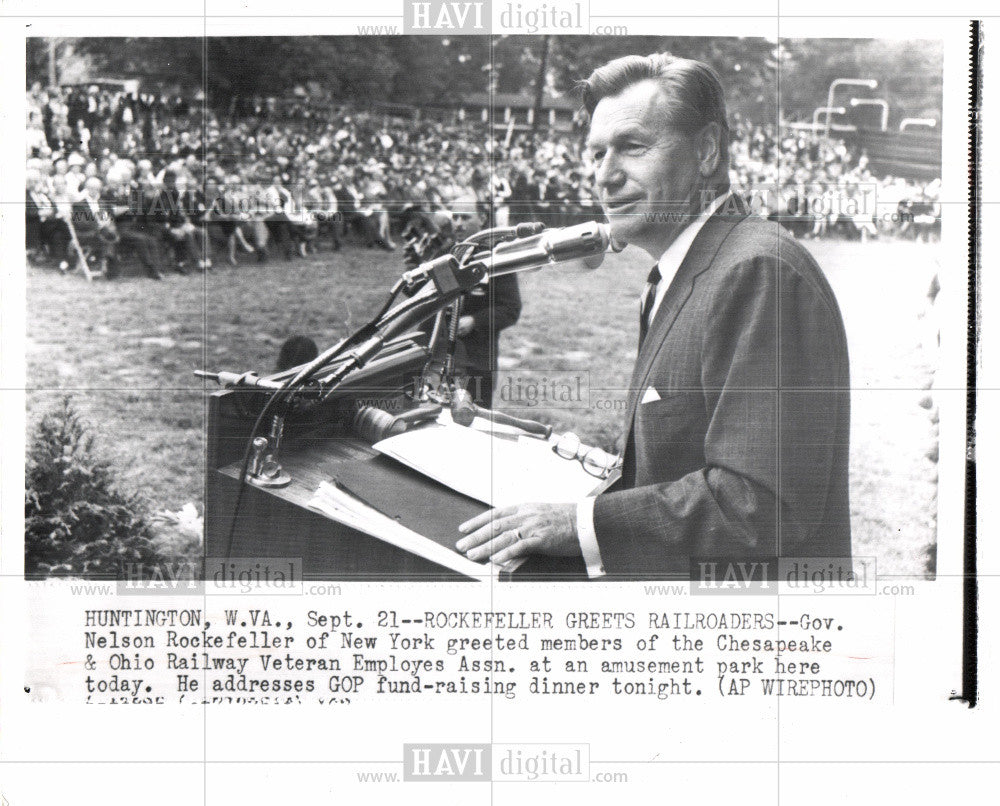 1963 Press Photo Governor Nelson Rockefeller New York - Historic Images