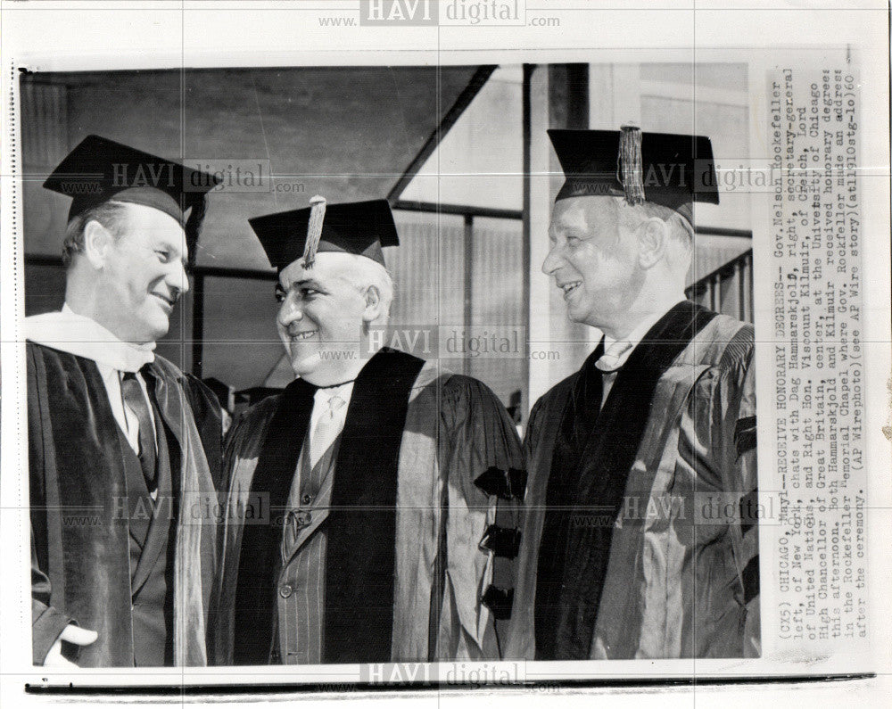 1960 Press Photo Nelson Rockefeller United States VP - Historic Images