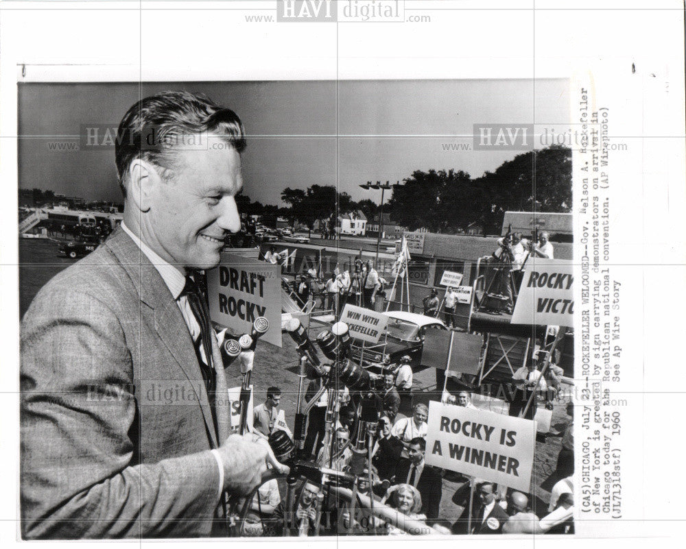 1960 Press Photo Gov. Nelson A. Rockefeller - Historic Images