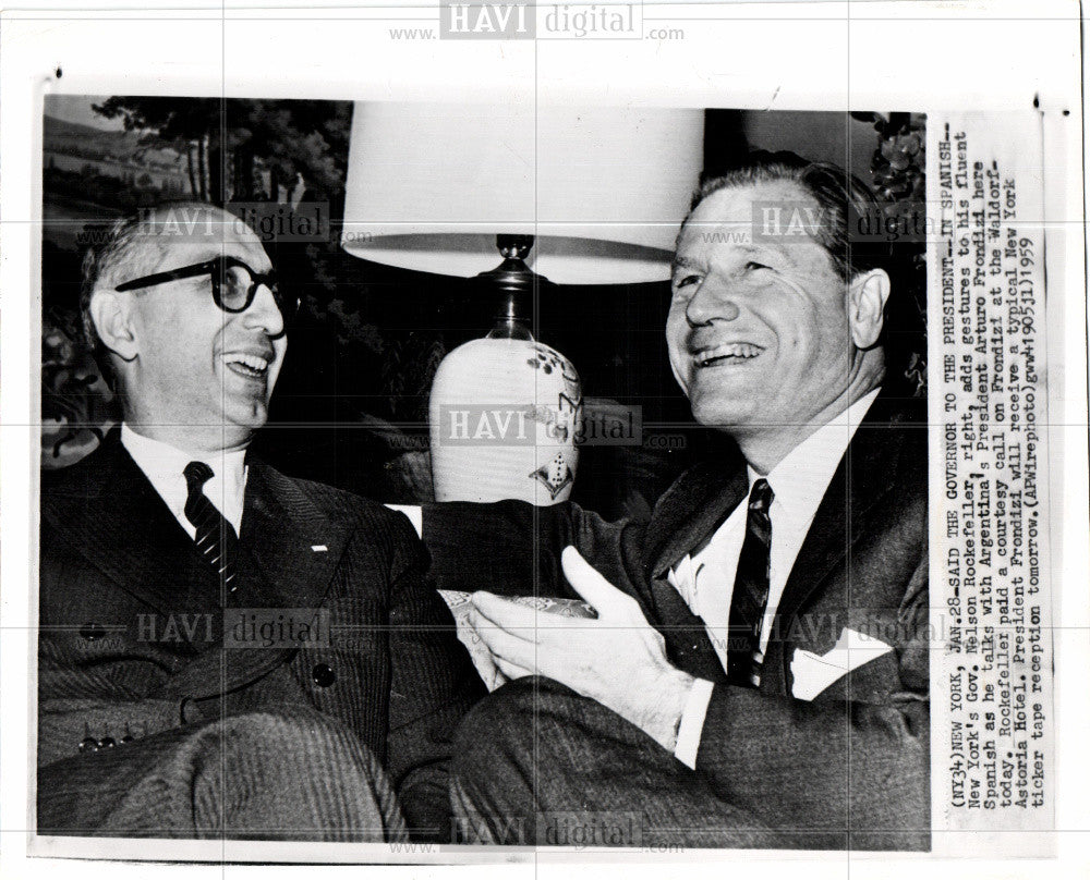 1959 Press Photo New York&#39;s Gov. Nelson Rockefeller. - Historic Images