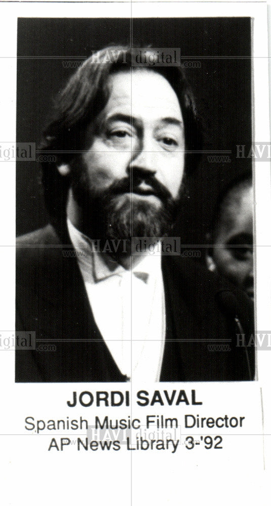 1992 Press Photo Jordi Saval spanish musician composer - Historic Images