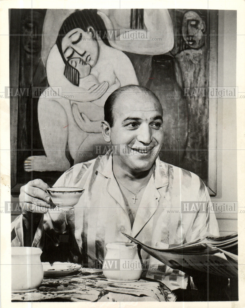 1961 Press Photo Telly Savalas American film and televi - Historic Images