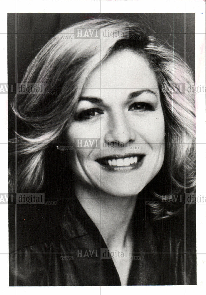 1992 Press Photo Jessica Savitch broadcaster reporter. - Historic Images