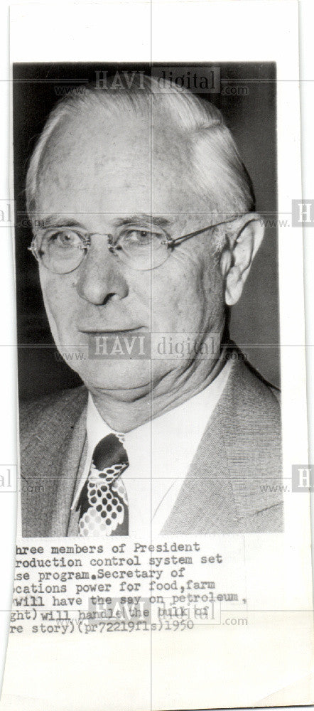 1950 Press Photo Chas Sawyer - Historic Images