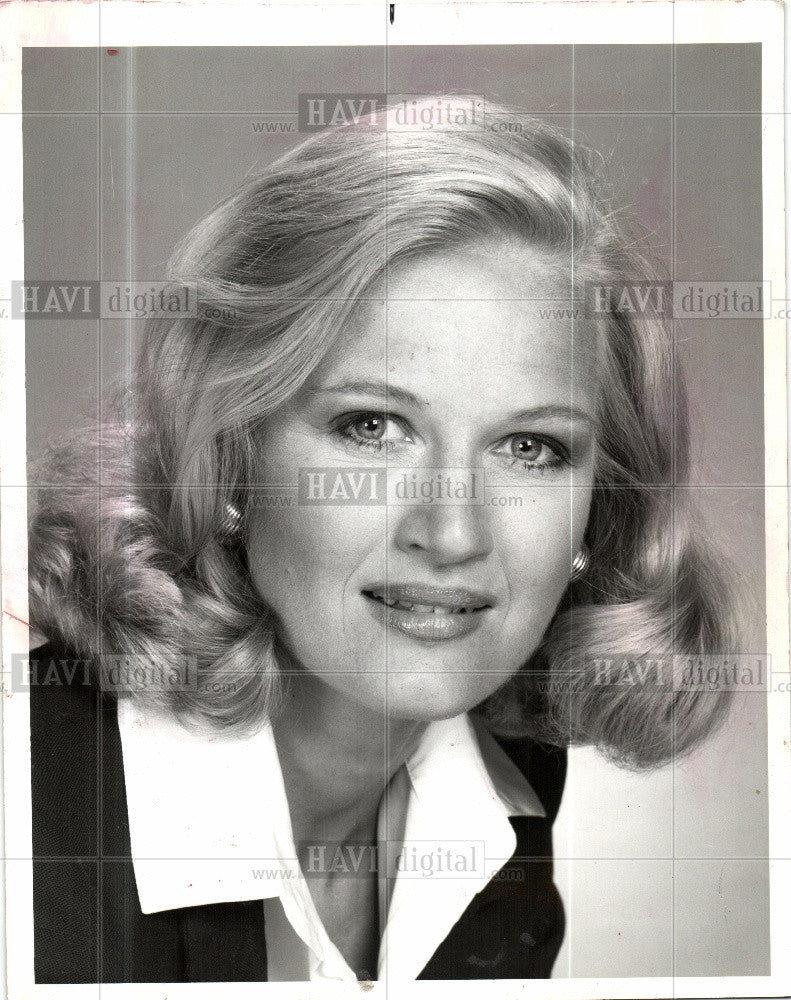 1981 Press Photo anchor - Historic Images