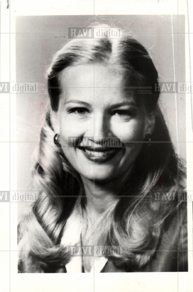 1990 Press Photo Diane Sawyer Anchor ABC News - Historic Images