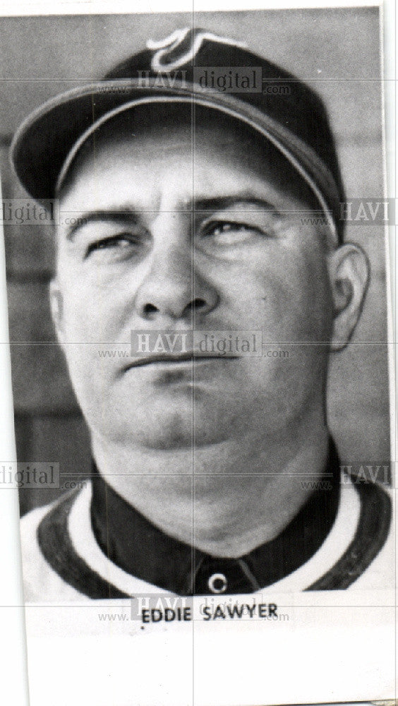 1950 Press Photo Eddie Sawyer manager scout Baseball - Historic Images