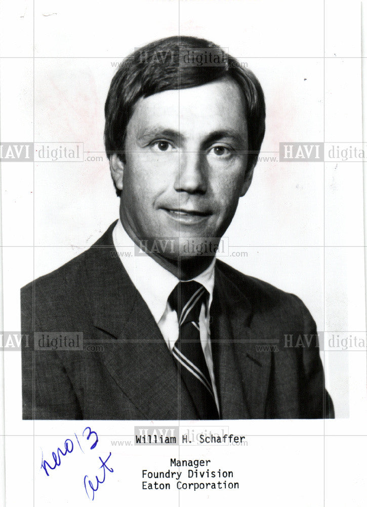 1981 Press Photo William H.Schaffer - Historic Images