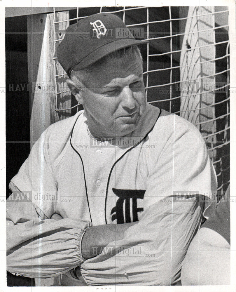 1963 Press Photo Bob Scheffing Detroit Tigers - Historic Images