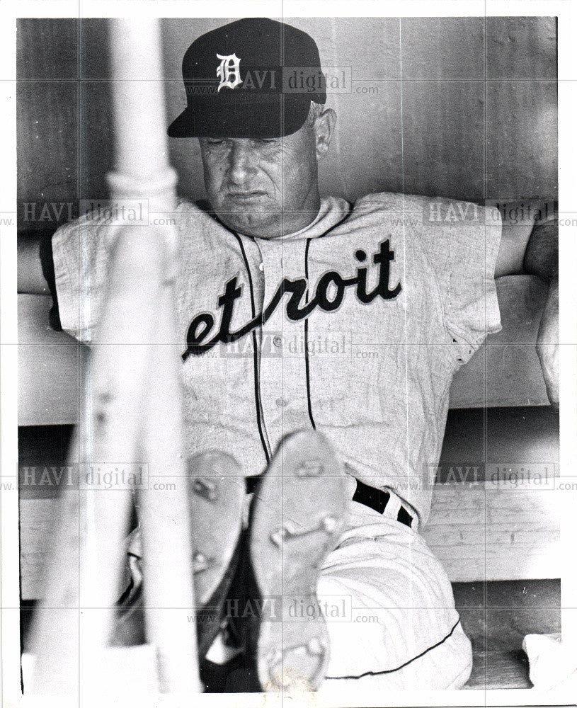 Press Photo Robert Scheffing Det Tigers Baseball - Historic Images