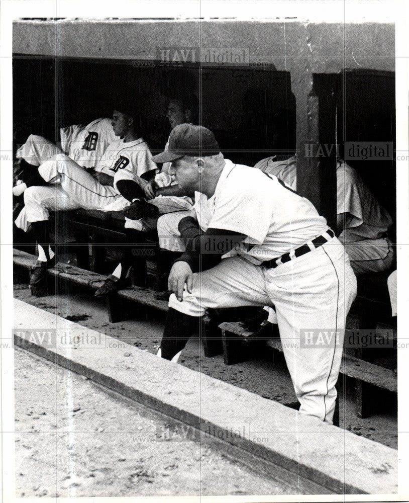 1961 Press Photo Bob Scheffing Detroit Tigers - Historic Images