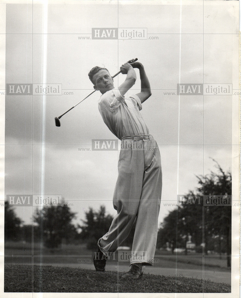 1937 Press Photo SCHAEFER FLINT GOLFER - Historic Images