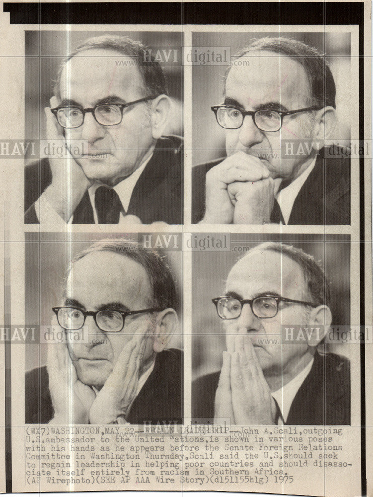 1975 Press Photo John A. Scali - Historic Images