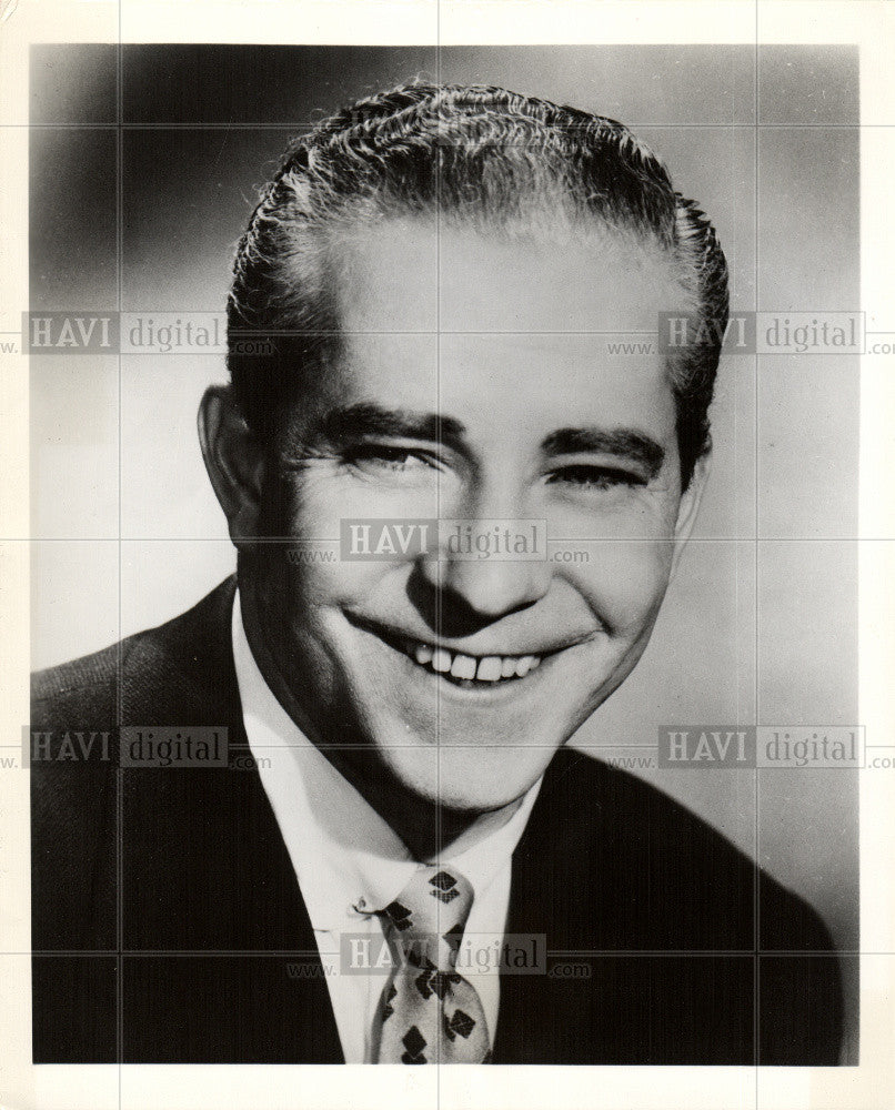 1954 Press Photo Fred Sayles Boxing tv - Historic Images