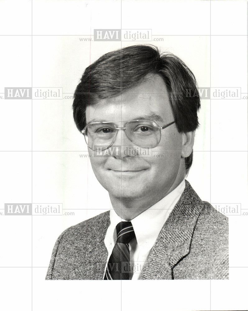 1989 Press Photo Jim Sawyer Editor - Historic Images