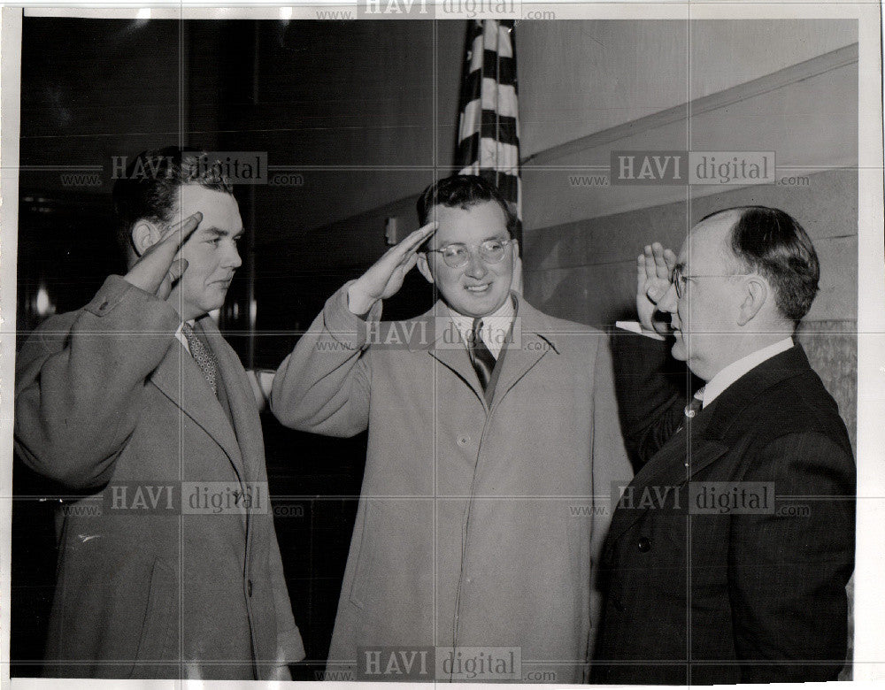 1941 Press Photo Judge Scallen, W R and J T Scallen - Historic Images