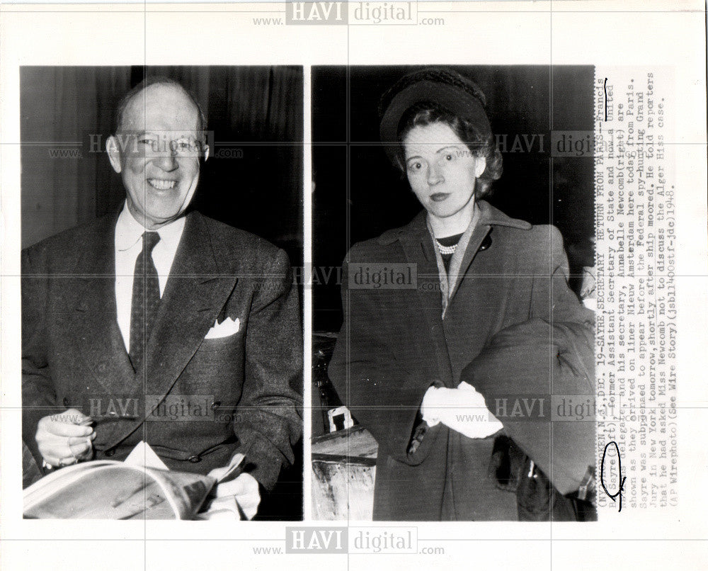 1948 Press Photo Francis Bowes Sayre - Historic Images