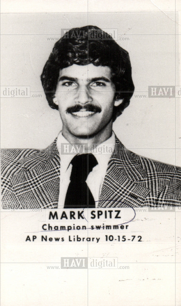 1972 Press Photo Mark Spitz Champion Swimmer - Historic Images