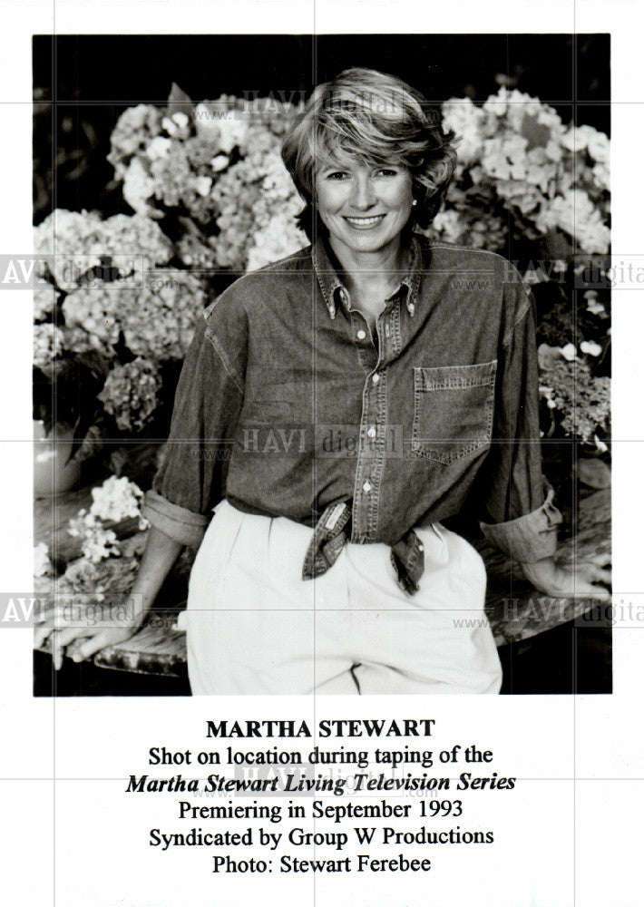 1993 Press Photo Martha Stewart Living Series Premiere - Historic Images