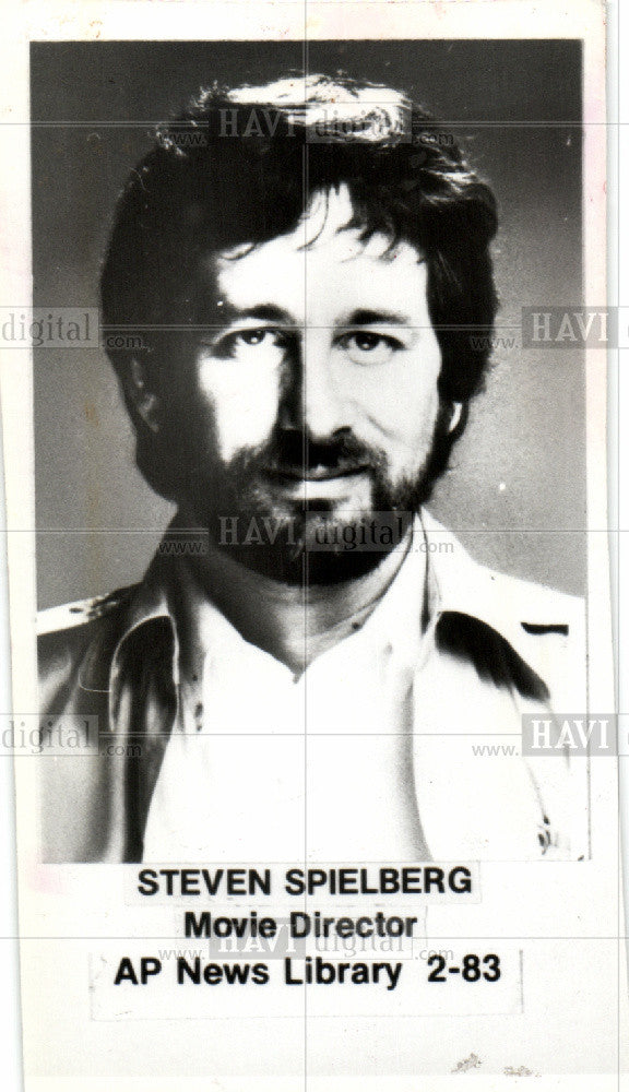 1983 Press Photo Steven Spielberg Director Screenwriter - Historic Images