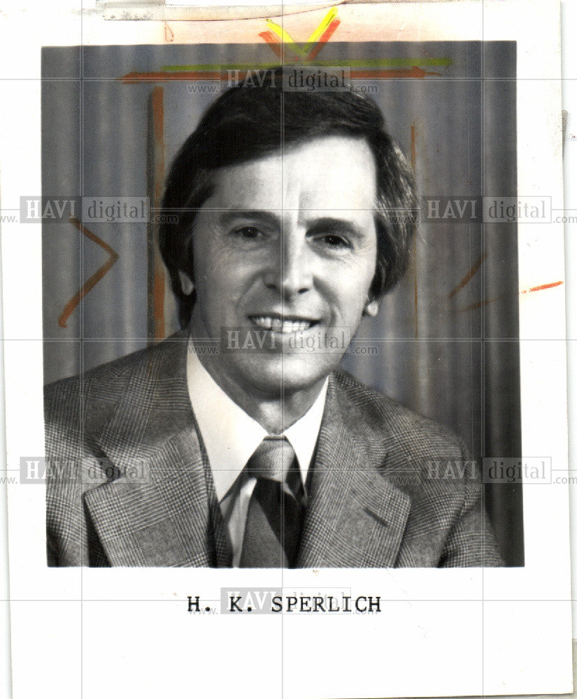 1979 Press Photo Harold K Sperlich, Chrysler Corp - Historic Images