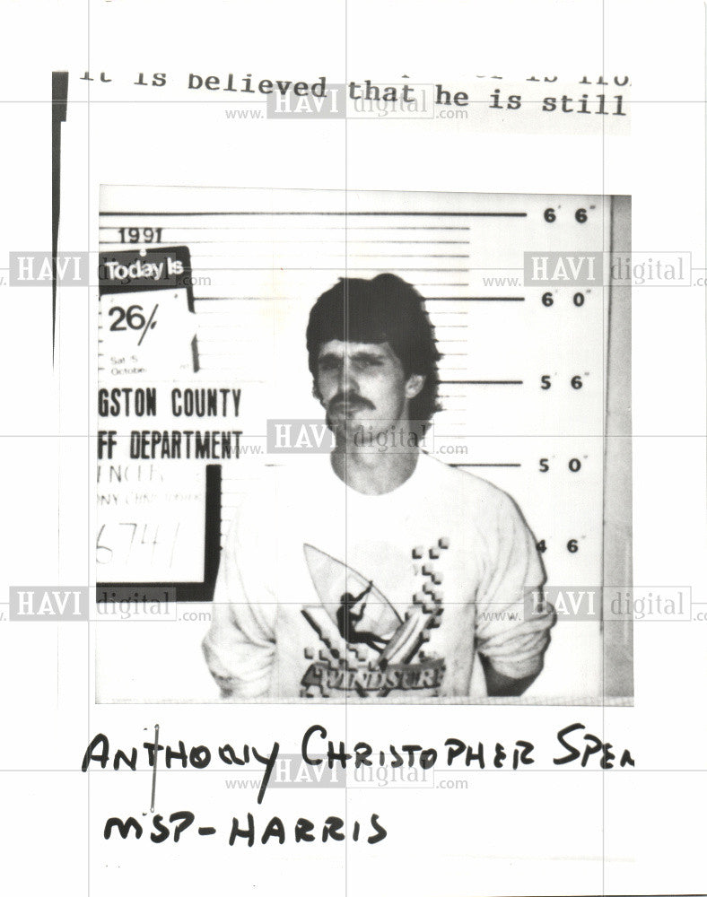 1992 Press Photo Anthony Christopher Negligent Homicide - Historic Images