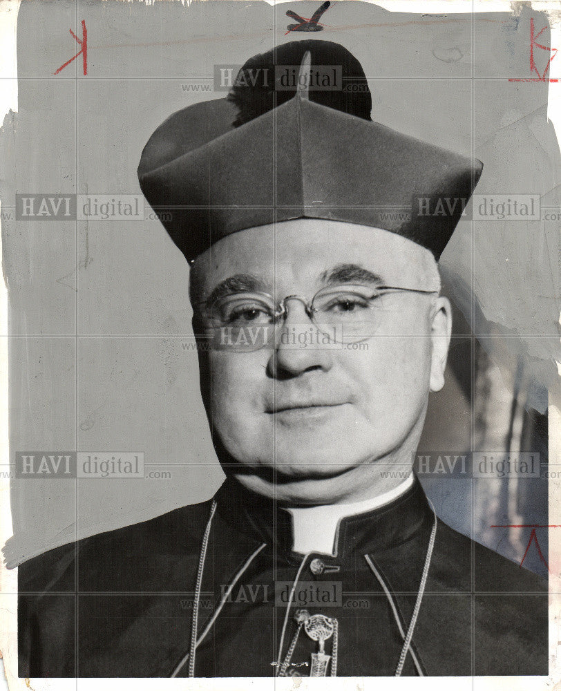 1961 Press Photo Francis Cardinal SpellmanNew York - Historic Images