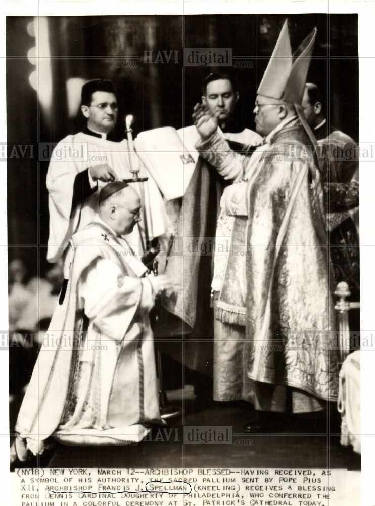 1940 Press Photo Francis Spellman American prelate - Historic Images