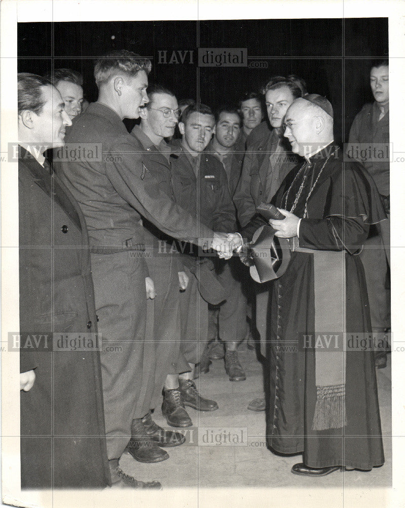1946 Press Photo Francis J Spellman Cardinal New York - Historic Images