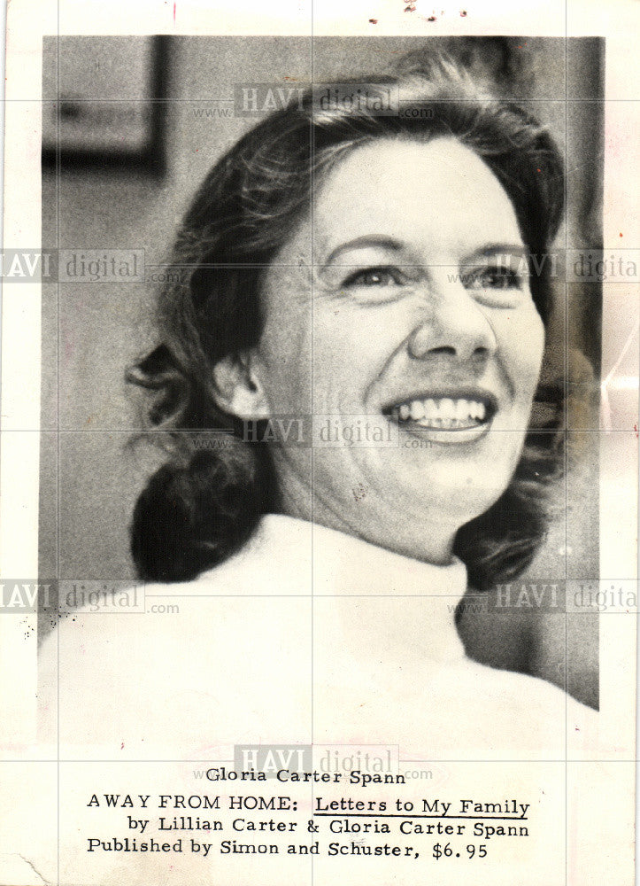 1977 Press Photo Gloria Carter Spann President sister - Historic Images