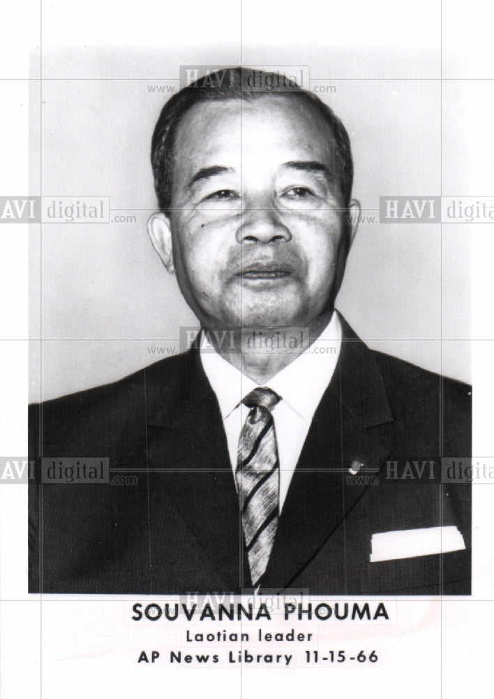 1966 Press Photo Souvanna Phouma Prime Minister - Historic Images