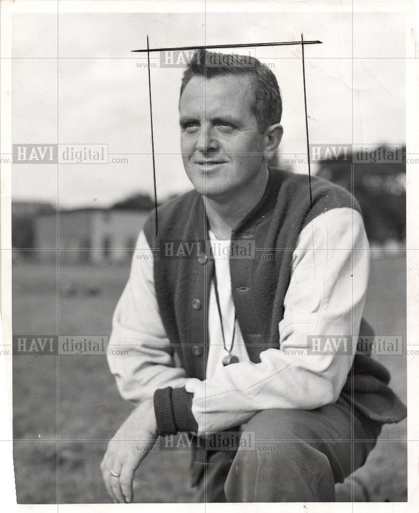 1950 Press Photo Ted Sowle Grand Rapids Catholic HS - Historic Images