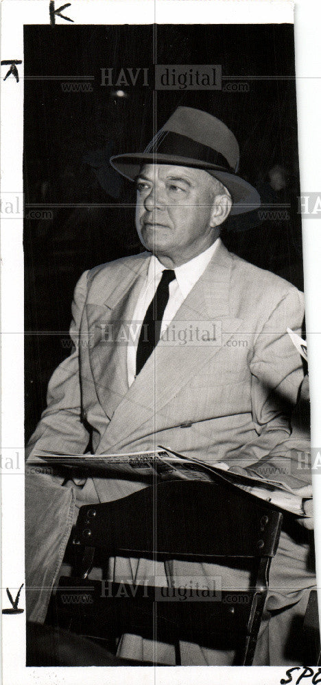 1956 Press Photo Billy Southworth Baseball - Historic Images