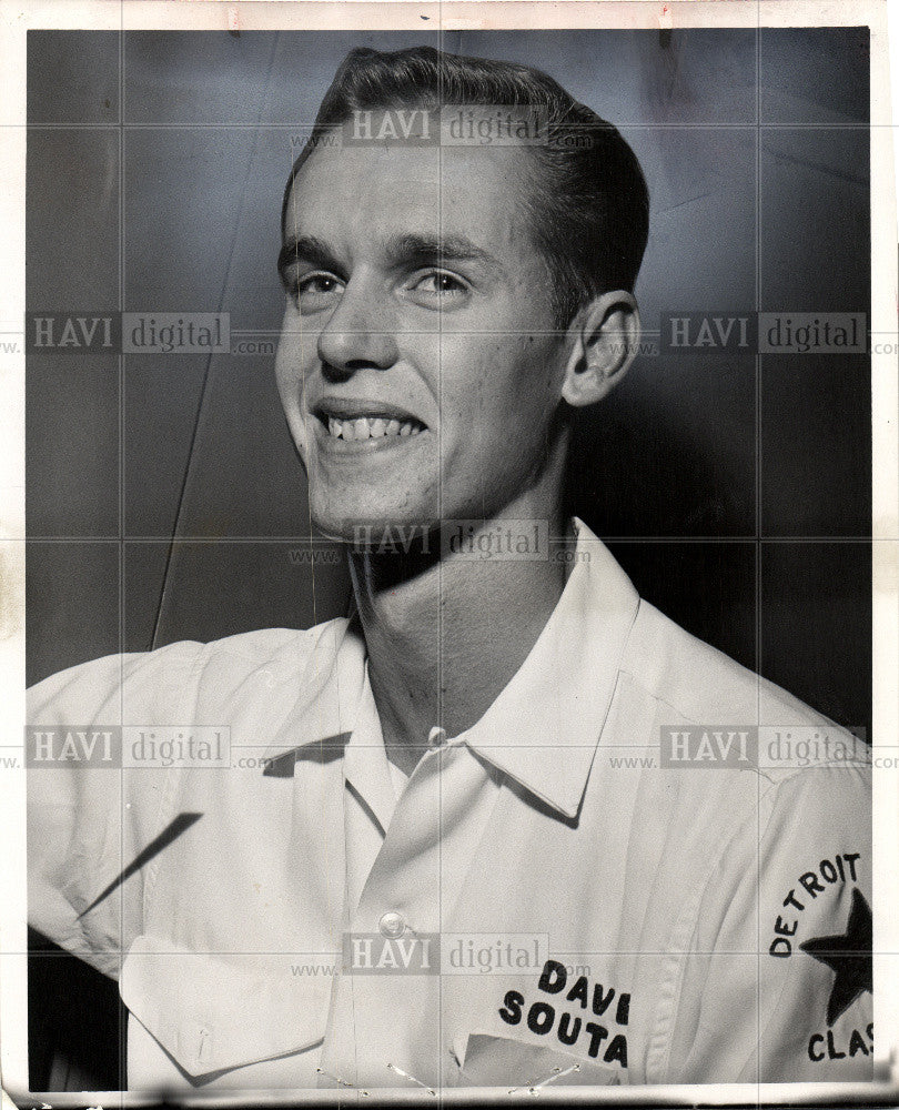 1960 Press Photo David Soutar Ten-Pin Bowler PBA Braden - Historic Images