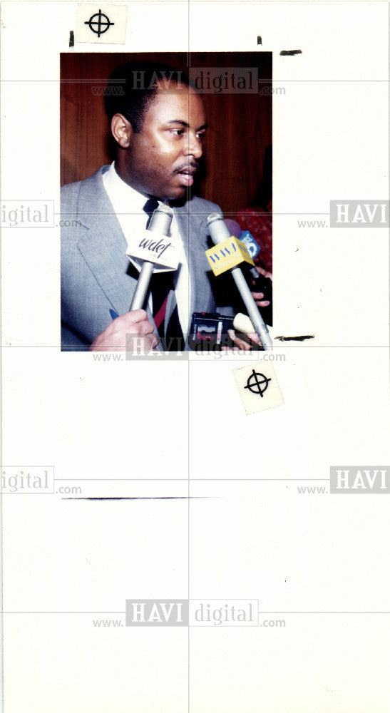 1991 Press Photo Keith Butler Councilmen - Historic Images