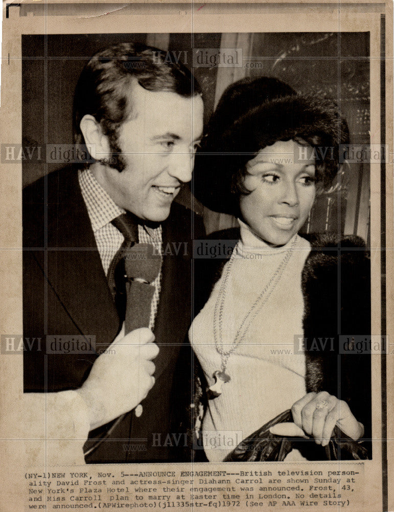 1972 Press Photo Diahann Carroll actress singer NewYork - Historic Images