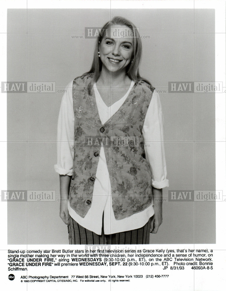 Press Photo comedy, Brett Butler, television - Historic Images