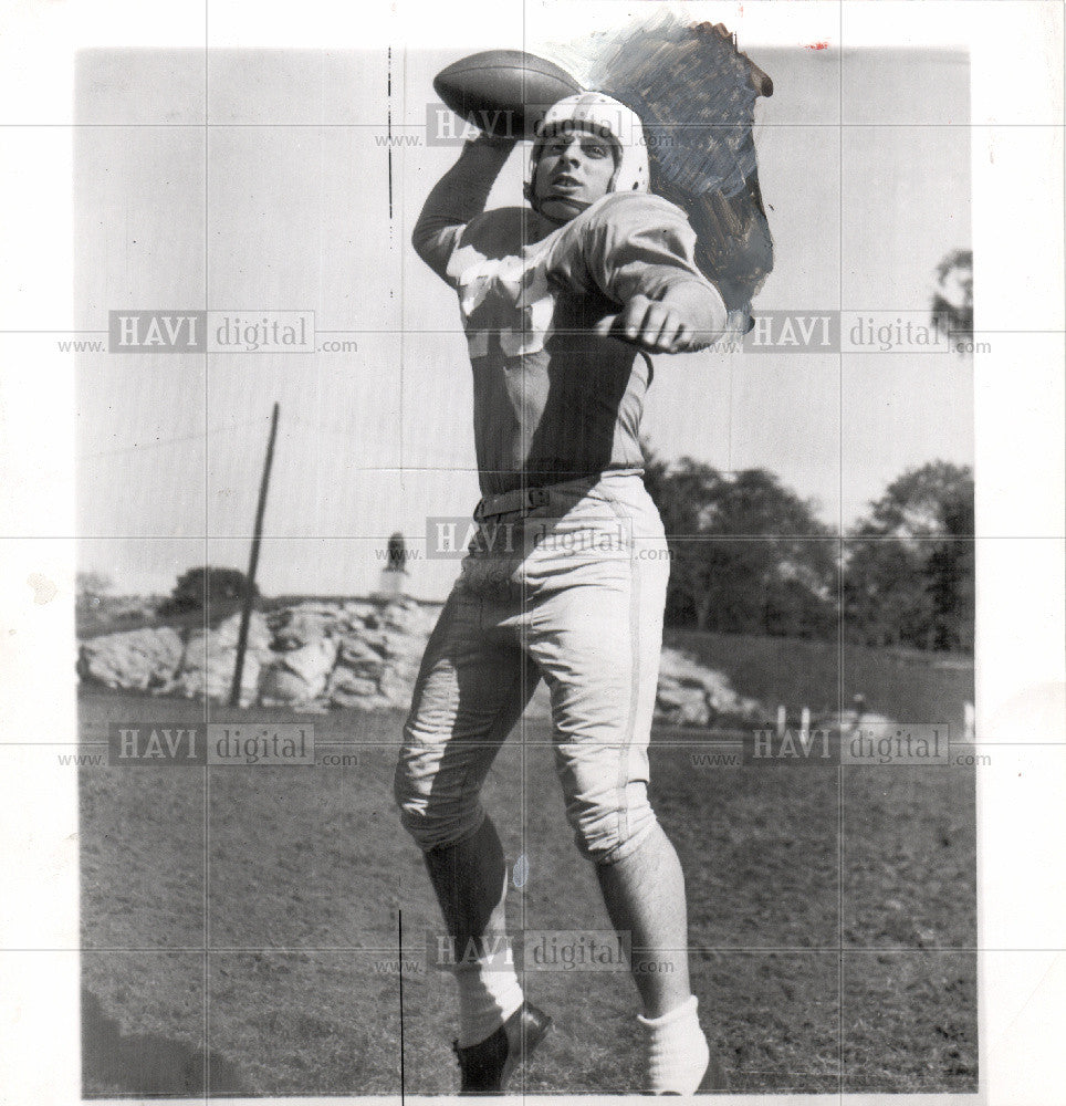 1953 Press Photo Dick Carr Columbia University  Lions - Historic Images