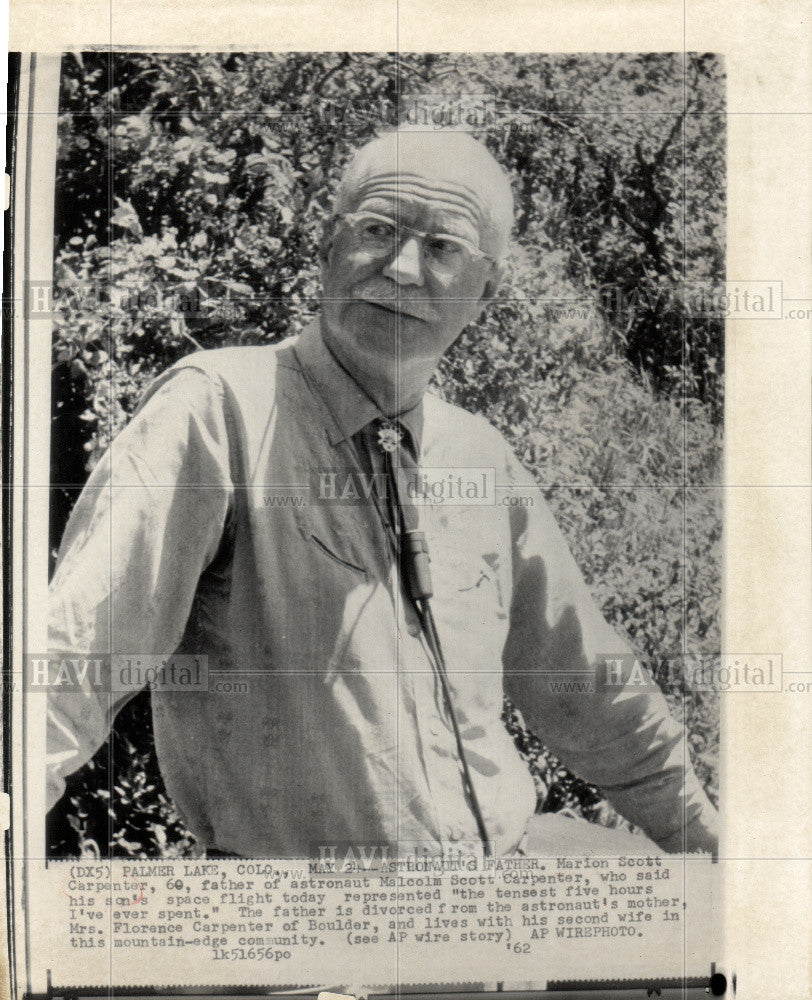 1962 Press Photo Malcolm Scott Carpenter astronaut NASA - Historic Images