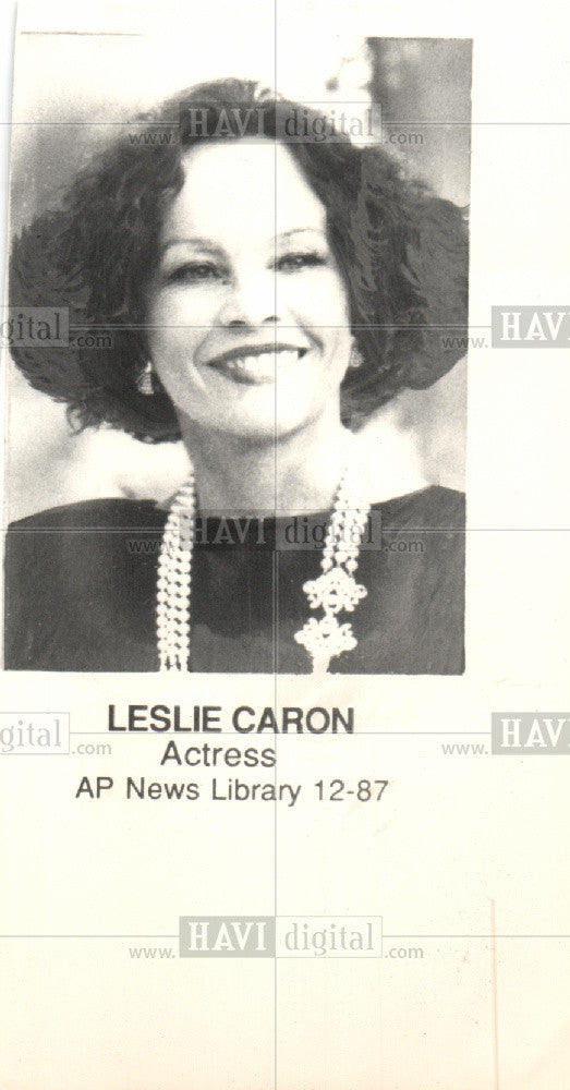 Press Photo Leslie Caron, actress - Historic Images