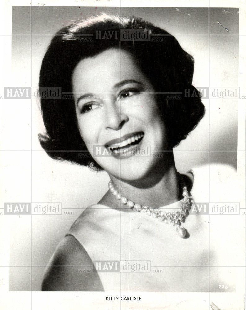 1967 Press Photo Kitty Carlisle American Singer Actress