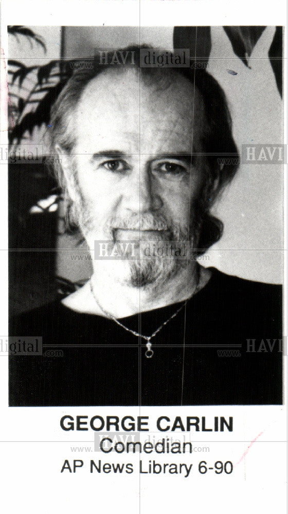 1987 Press Photo GEORGE CARLIN - Historic Images