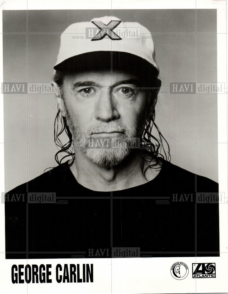 1996 Press Photo George Carlin comedian actor author - Historic Images