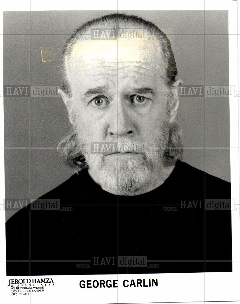 Press Photo George  Carlin Comedian Actor Author - Historic Images