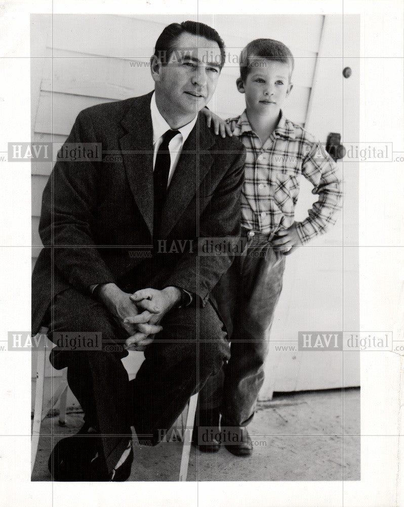 1956 Press Photo Macdonald Carey Actor - Historic Images