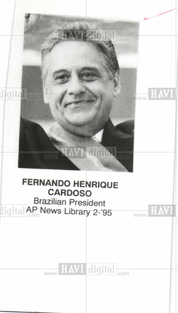 Press Photo Fernando Henrique Cardoso President - Historic Images