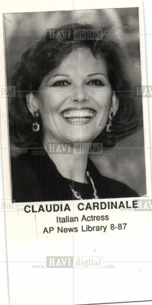 1987 Press Photo Italian actress - Historic Images