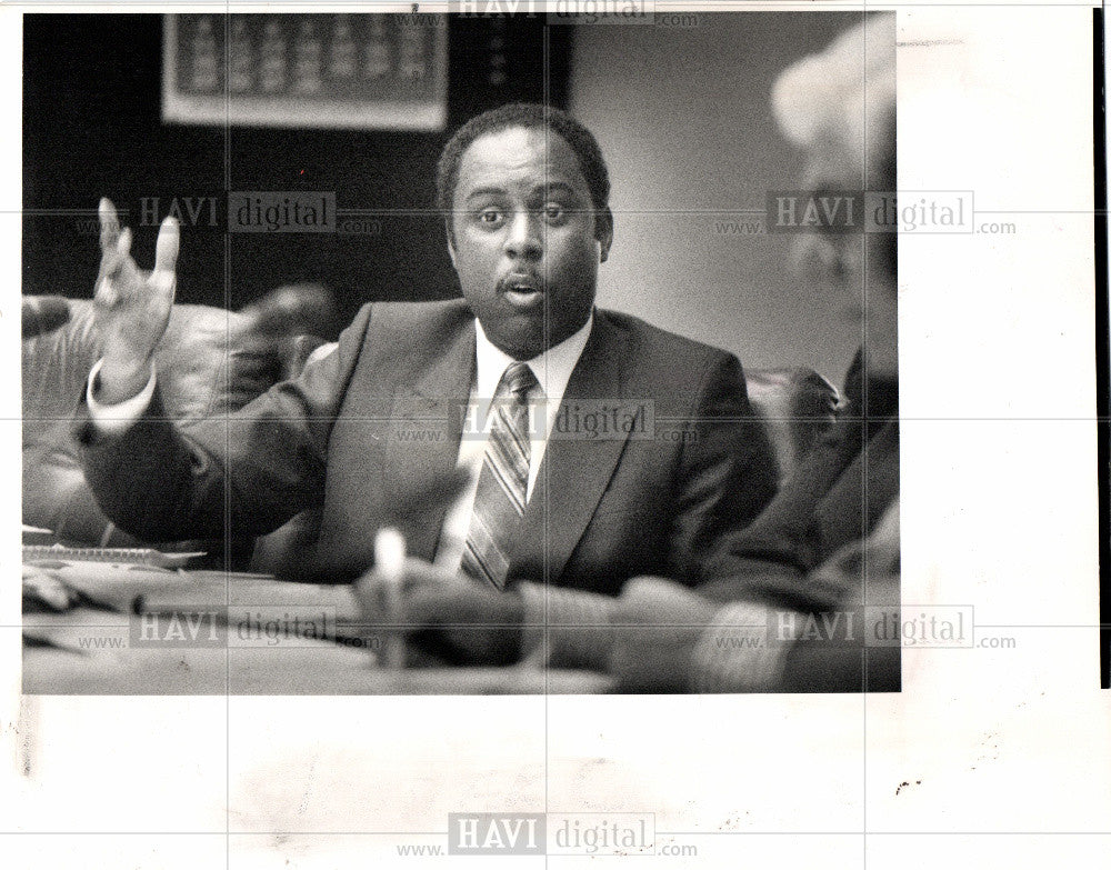 1990 Press Photo Keth Butler, Detroit Councilman - Historic Images