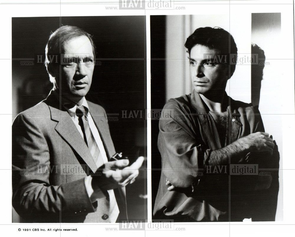 1991 Press Photo David Carradine Robert CBS - Historic Images